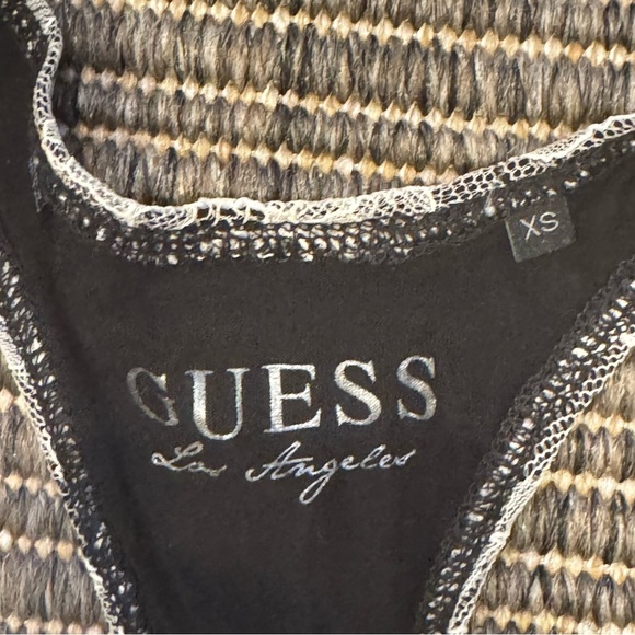 Guess Black and White Backless Tank Top - Picture 3 of 3